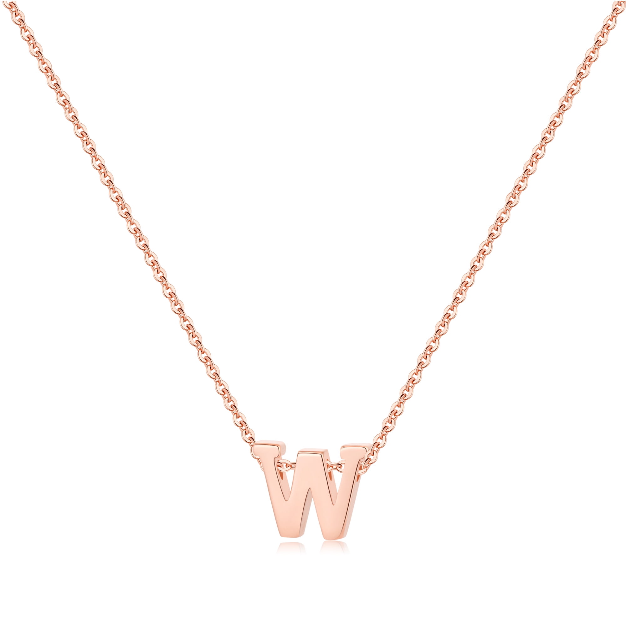 TINGN Tiny Initial Necklace for Girls 14K Gold Plated Initial Necklaces
