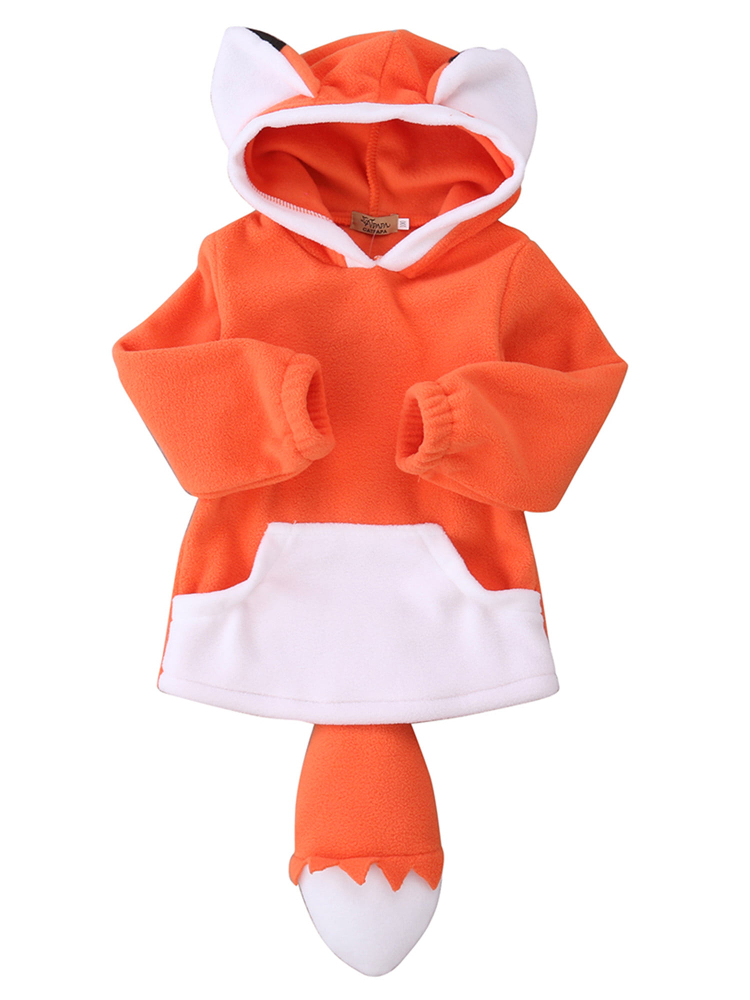 Toddler Boy Girl Halloween Cosplay Costume Outwear Fox Outfit Jacket Coat 