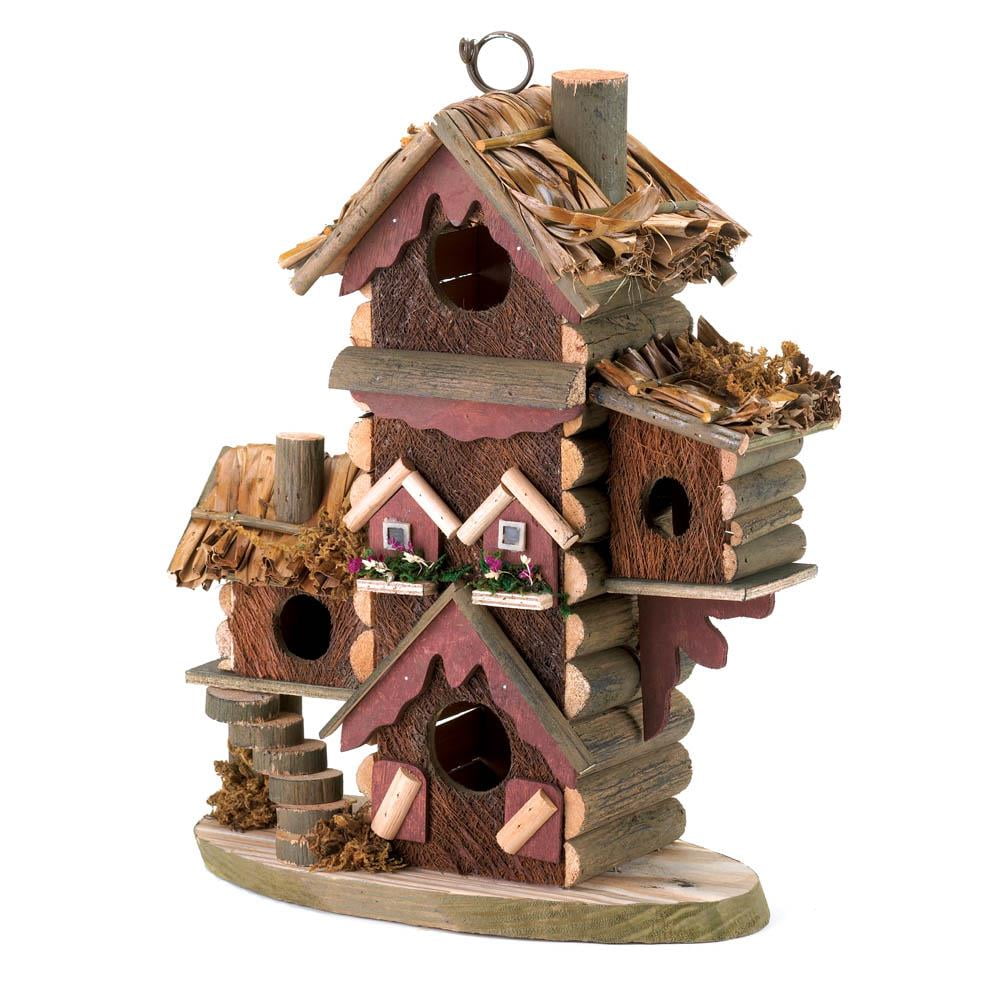 Modern Birdhouse, Wooden Nest Box For Birds Hanging Outdoor Sparrow Birdhouse by Songbird Valley