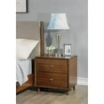 thumbnail image 3 of Bowery Hill Mid-Century Styled Wooden Nightstand in Brown Finish, 3 of 4