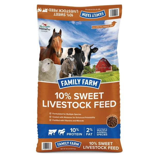 Family Farm 10 Sweet Textured Livestock Feed 40lbs