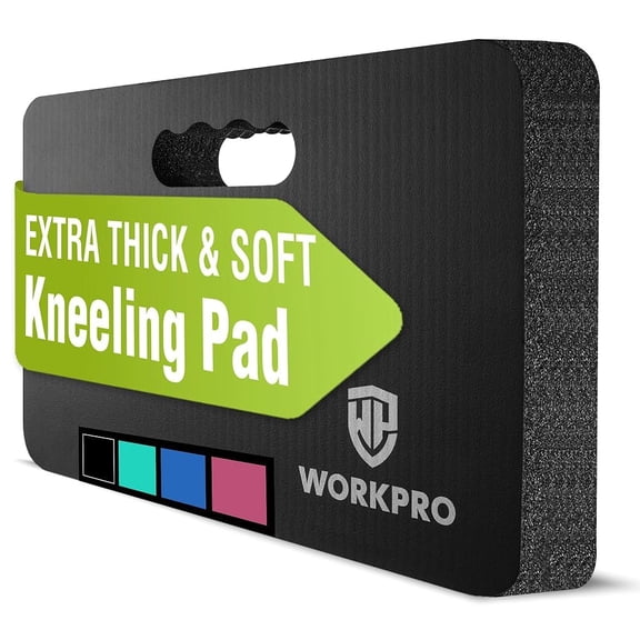 Extra Thick Kneeling Pad, Soft NBR Foam Cushioning for Knee, Large Kneeler Mat Gardening, Bathing Baby, Exercise, Workout Supplies, 17.5 x 11 1.5 in, Black