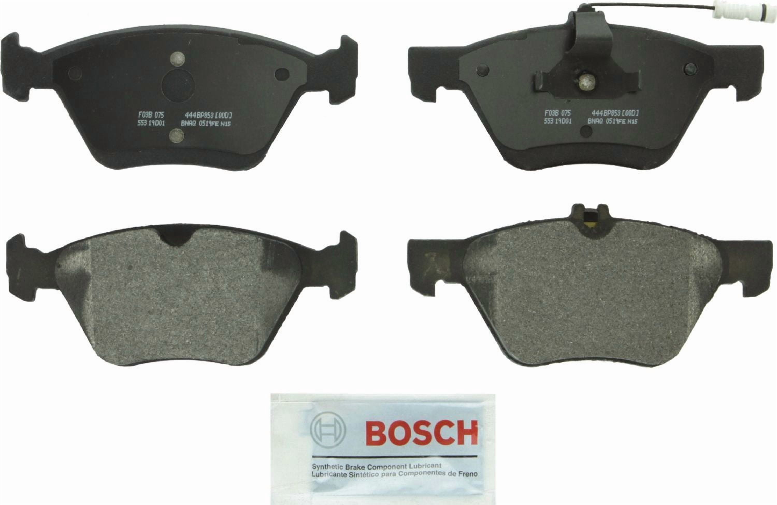 Bosch BP853 QuietCast Premium Disc Brake Pad Set Fits select: 1996-2009 MERCEDES-BENZ E, 2005 CHRYSLER CROSSFIRE