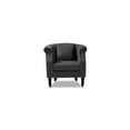 thumbnail image 2 of Baxton Studio Renessa Grey Velvet and Dark Brown Finished Wood Armchair, 2 of 7