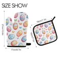 thumbnail image 2 of Yayeee Oven Mitts and Pot Holder Set of 4 Heat Resistant Kitchen Gloves Baking Hot Pad, Pastel Easter Pattern, 2 of 5