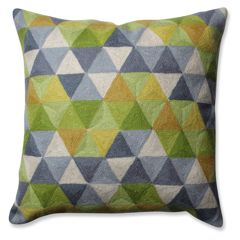 Pillow Perfect Triangle Grid Decorative Throw Pillow - Walmart.com ...