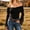 Black, variant on Womens Tshirts Solid Color Long Sleeve Off Shoulder Fringe Loose Top Women Blouses Black M