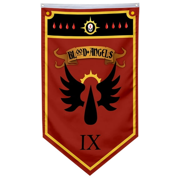 Blood Angel Legion IX Flag Banner Home Yard Garden Decor 30x50in