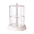 thumbnail image 1 of HILABEE 360 Degree Rotation Round Cotton Pads Organizer Makeup Sponge Holder Drying Box 2 Layer, 1 of 8