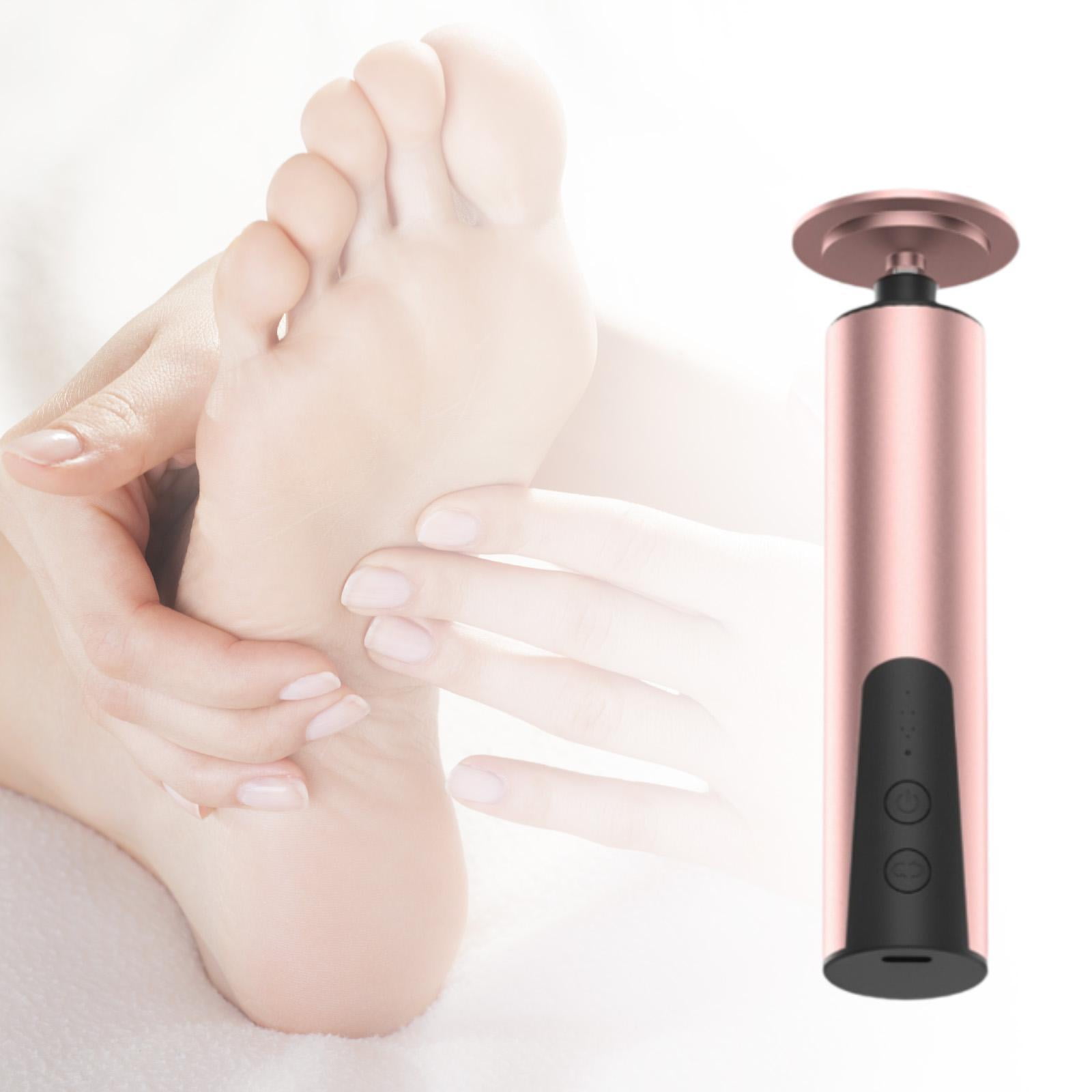 amagogo Electric Feet Callus Remover Pedicure Feet Care Tool Compact Portable Adjustable gold