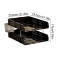 thumbnail image 3 of Pegboard Organizer | Multi-Tier Desk Storage System for Office Supplies, Stationery, and Cosmetics | Home Office and Vanity Workspace Accessory Rack with Hooks and Shelves, 3 of 6