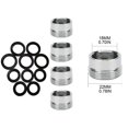thumbnail image 3 of BrassWaterPurifierAeratorConnectorKitchenMaleFemaleBrassFaucetAdapter, 3 of 5