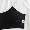 thumbnail image 6 of HNMKIU Bathing Suits for Women Solid Color Two Piece Bikini Set Comfortable Fit for Beach and Pool Womens Swimwear Black，L, 6 of 8