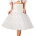 thumbnail image 1 of Falda tutú para mujer de los años 50, enaguas vintage cortas, falda de ballet de burbujas, tul, disfraz de Halloween, fiesta de cosplay, falda tutú de Navidad, 1 of 5