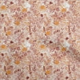 thumbnail image 1 of oneOone Viscose Chiffon Pink Fabric Floral Quilting Supplies Print Sewing Fabric By The Yard 42 Inch Wide, 1 of 4