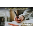 thumbnail image 4 of 10 Gripper Stylus Pens with LED Light Pack - Twist mechanism, Black Ink - Black, 4 of 5
