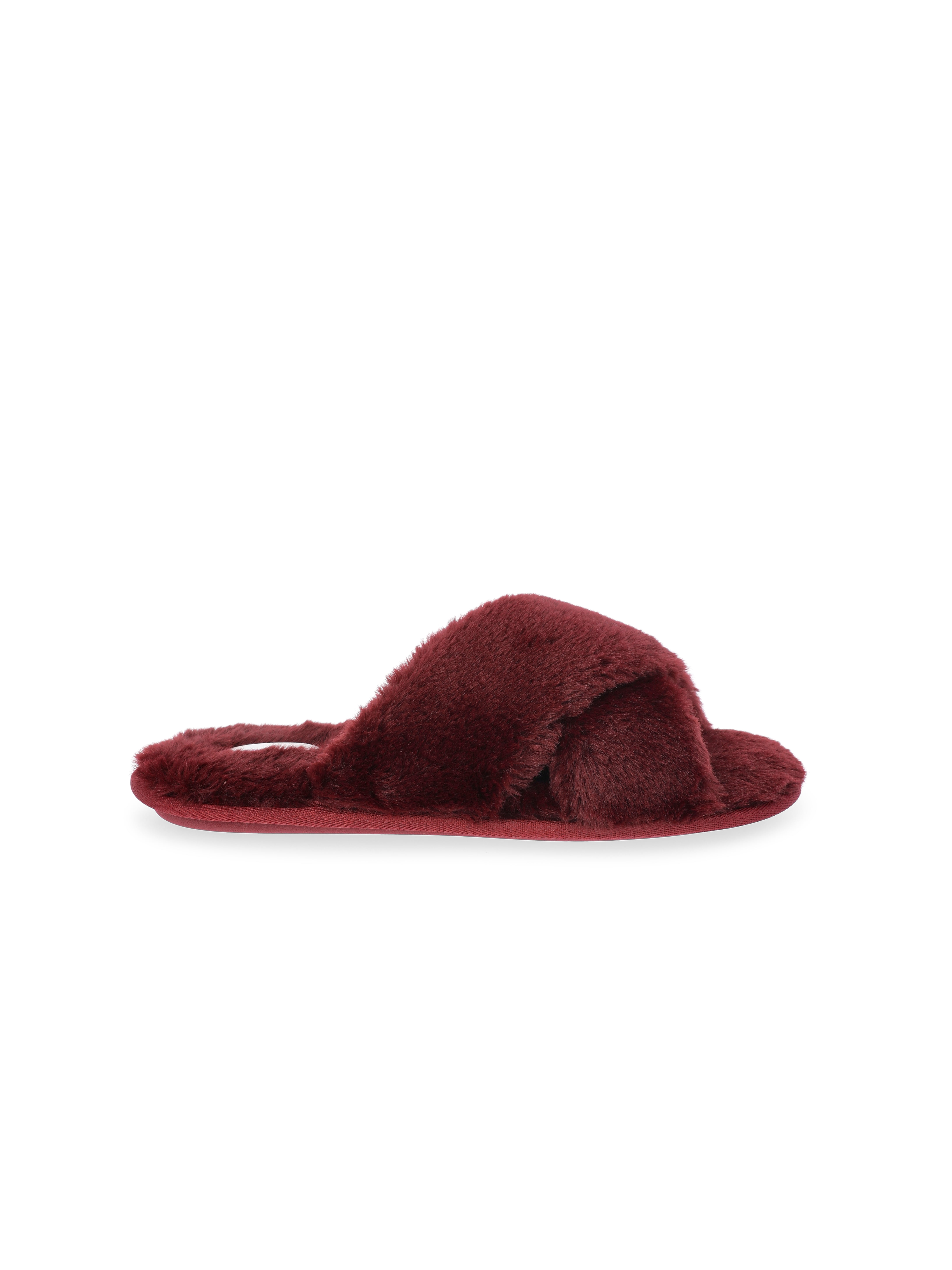 Joyspun Women's Faux Fur X-Band Slippers