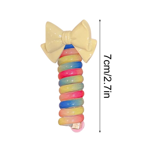 XMMSWDLA Hair Ties for Women - Waterproof Hair Elastics for Women | Spiral Hair Ties for Women with Thick Hair | Elastic Hair Ties for Thin Hair | Elastics Hair Ties & Spiral Hair Tie