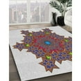thumbnail image 3 of Ahgly Company Machine Washable Indoor Square Transitional Gainsboro Gray Area Rugs, 7' Square, 3 of 7
