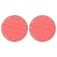 thumbnail image 3 of 2Pcs Car Diamond Cup Mat Bottle Seat Cushion Non-Slip Silicone Cushion, 3 of 9