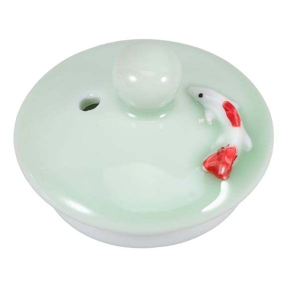 GOOHOCHY Teapot Replacement Lid Ceramic Tea Kettle Lid Vintage Teacup Lid Porcelain Tea Kettle Parts for Tea Cover and Tea Cup Accessories