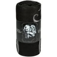 thumbnail image 3 of Fleece Throw Polyester Throw, Black, 3 of 3