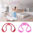 thumbnail image 2 of Ettsollp 8 Shaped Elastic Fitness Exercise Yoga Stretching Training Rope Resistance Band-Pink, 2 of 7