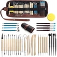 thumbnail image 2 of Kit de herramientas para arcilla polimérica, juego de herramientas para esculpir arcilla, secado al aire para cerámica, artesanía, hornear, tallado, moldeado y moldeado, 2 of 4