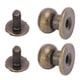thumbnail image 1 of Juego de 50 remaches de metal con forma de monje redondo, con forma de cabeza redonda y tachuelas, calidad inigualable, 1 of 14
