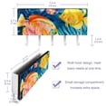 thumbnail image 3 of PhooArto Key Holder for Wall Decorative with 5 Key Hooks, Colorful Tropical Fish Pattern Holders Wall Mount Organizer with Mail Key Rack, Self Adhesive, 3 of 7