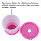 thumbnail image 5 of Cepillo de baño multifuncional para mascotas, peine de silicona suave para masaje de pelo, con dispensador de champú (rojo), 5 of 7