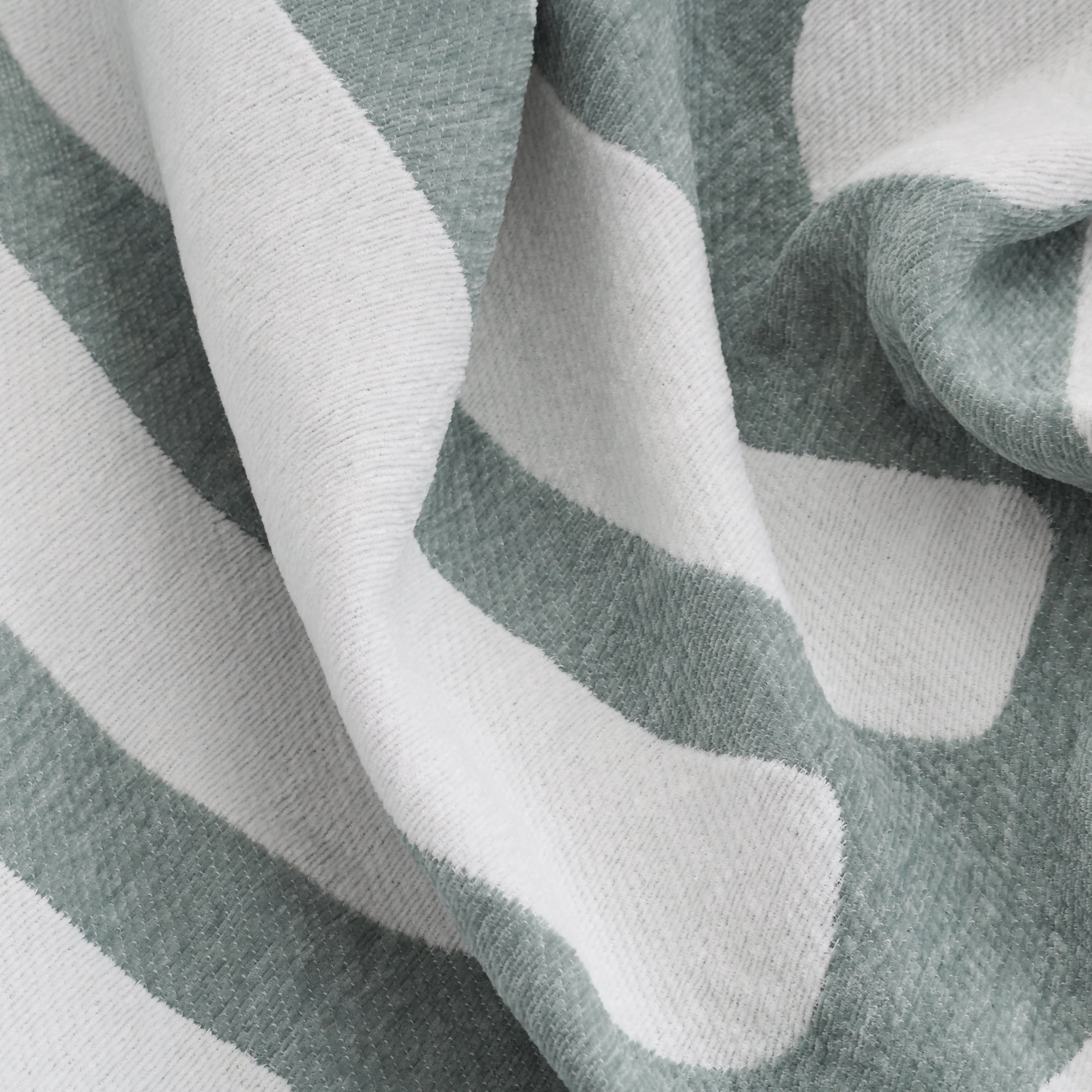 Better Homes & Gardens Chenille Jacquard Throw Blanket, Soft Sea, 50 in x 72 in