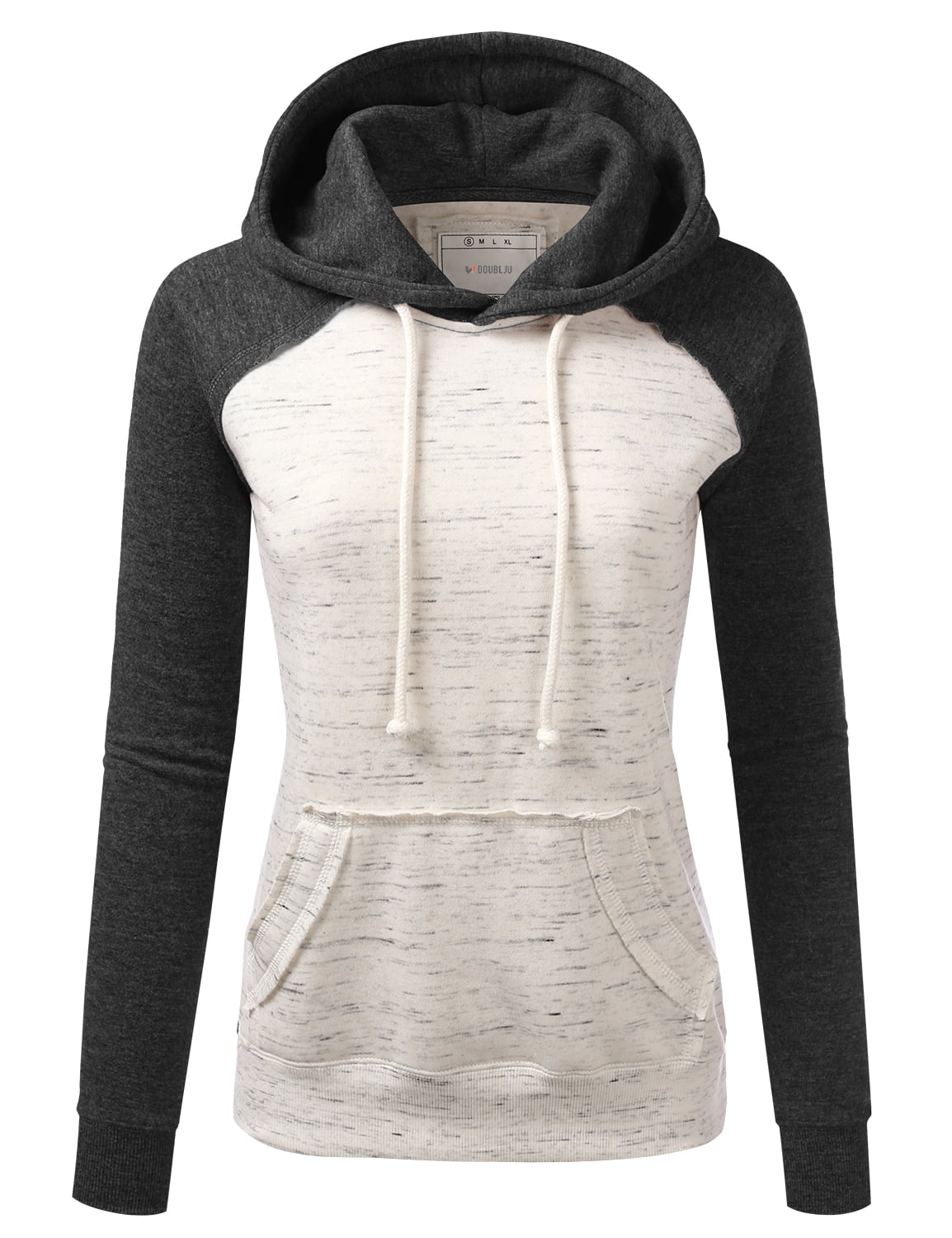 Doublju Doublju Basic Lightweight Pullover Hoodie Sweatshirt For