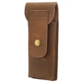 thumbnail image 1 of Funda protectora para maquinilla de afeitar de seguridad portátil, funda de viaje antigua de piel de vaca, 1 of 8