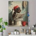 thumbnail image 4 of Funny Dachshund Bathroom Canvas Wall Art 15.75x11.81 Inches, 4 of 8