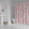 thumbnail image 3 of Coolnut Bath Shower Curtain Liners Romantic Paris On Pink 60x72in Polyester Waterproof with 12 Curtain Hooks, 3 of 6