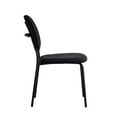 thumbnail image 5 of Pemberly Row Contemporary Boucle Side Chairs (Set of 2) in Black, 5 of 6