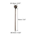 thumbnail image 2 of Uxcell 100 Pcs Red Copper Ball Head Pins 0.63 inch Wire Head Pins 24 Gauge Brass Head Pins for DIY Craft Jewelry Making, 2 of 7