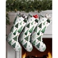 thumbnail image 3 of 3 Pcs Christmas Stockings,White Christmas Tree Pattern Stockings Christmas,14.8'' Xmas Stockings,Christmas Party Favors,Christmas Party Decorations,Christmas Stockings Personalized, 3 of 5