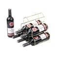thumbnail image 4 of Graflsoa Modern Gold Geometric Wine Rack - Stylish Freestanding Storage for Red, White, and Sparkling Wines - Perfect for Kitchen Countertops or Home Bars, 4 of 6