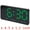 Green/Pink, variant on Unique Bargains 2 Pcs Digital Dual Alarm Clock Dimmable Wall Clocks White