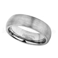 thumbnail image 2 of 6mm Dome Tungsten Wedding Band - Brushed Finish Comfort Fit Classic Dome Tungsten Carbide Ring - TN060s6.5, 2 of 2