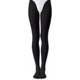 thumbnail image 2 of LAICAIW Girls Ballet Dance Tights Footed Tights Soft & Stretch Pink Black White, 2 of 7