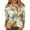 534#Gray, variant on Women Relaxed Fit 3/4 Length Sleeve Floral Blouse Crew Neck Fashion Tunic For All Daily Looks Dark Blue 2XL