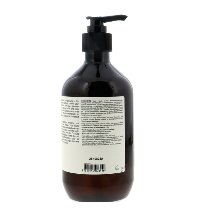 Aesop Resurrection Aromatique Hand Wash, Skin Soft Body, 17.99 Oz
