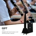 thumbnail image 3 of WEUVEB Flute Clarinet Holder Space Saving Iron Storage Holder Musicians Music Room 17X2.4In 1Set, 3 of 3