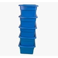 thumbnail image 2 of 5 Caja Almacenamiento Plastico Zapatera Multiusos Organizado Modelo Azul, 2 of 4