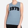 thumbnail image 2 of 1979 College Style Women's Muscle Tank Small Stonewash Denim, 2 of 5