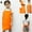 Orange, variant on opvise Kid Children Kitchen Cooking Baking Painting Art Keep Clean Pocket Bib Apron Red
