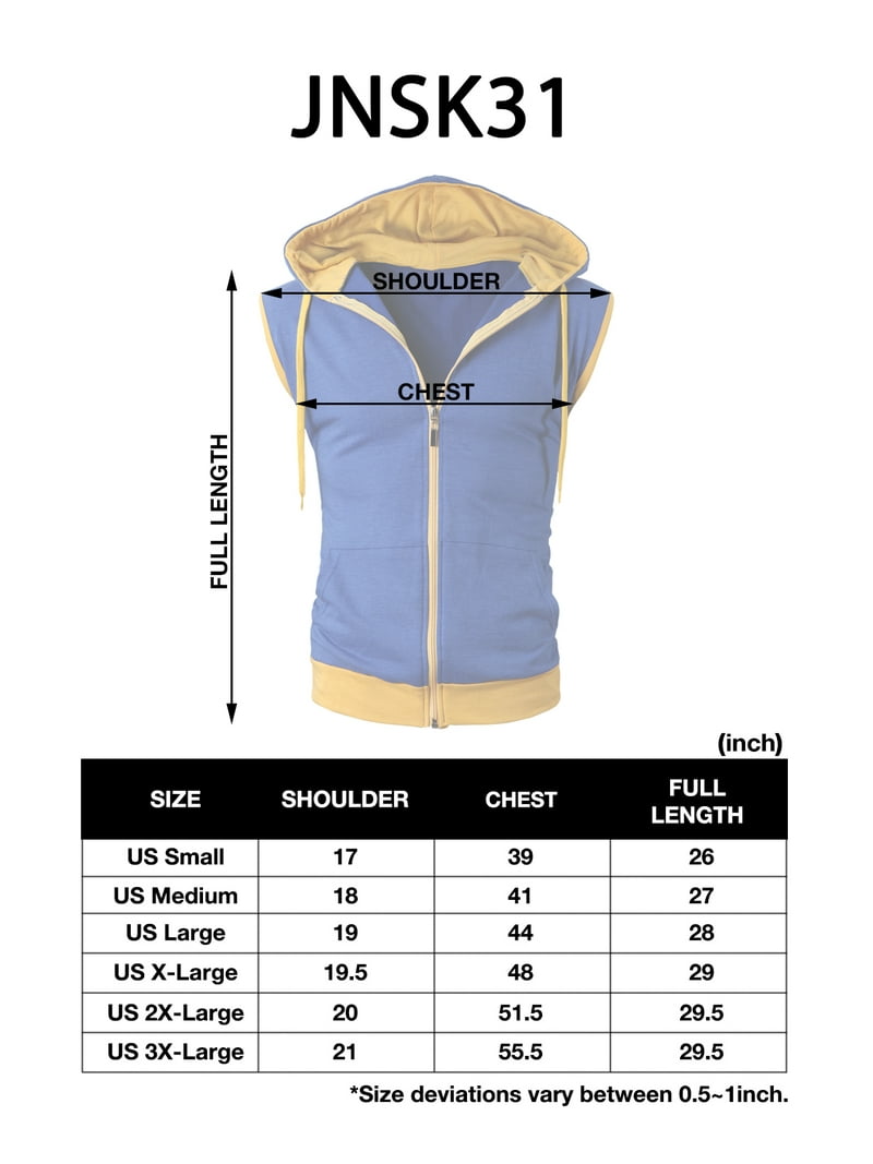 H2H Mens Fashionable Active Sleeveless Hoodie Zip-up Vest